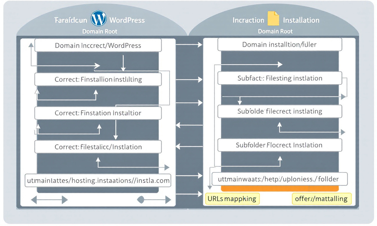 Структура папок при установке WordPress